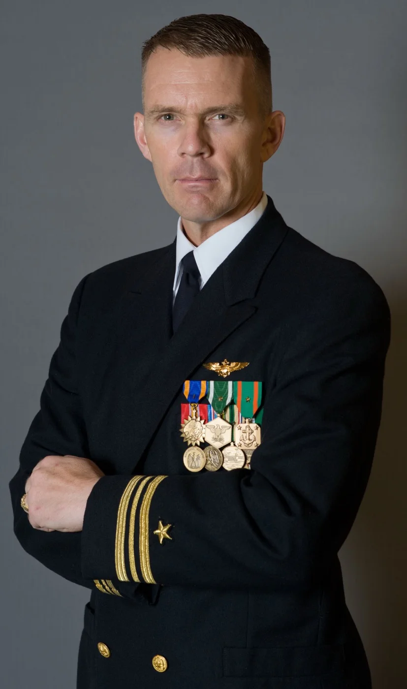 Jeffery Lay in Navy dress uniform